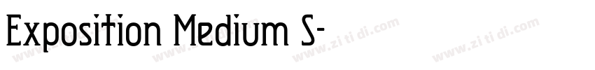 Exposition Medium S字体转换